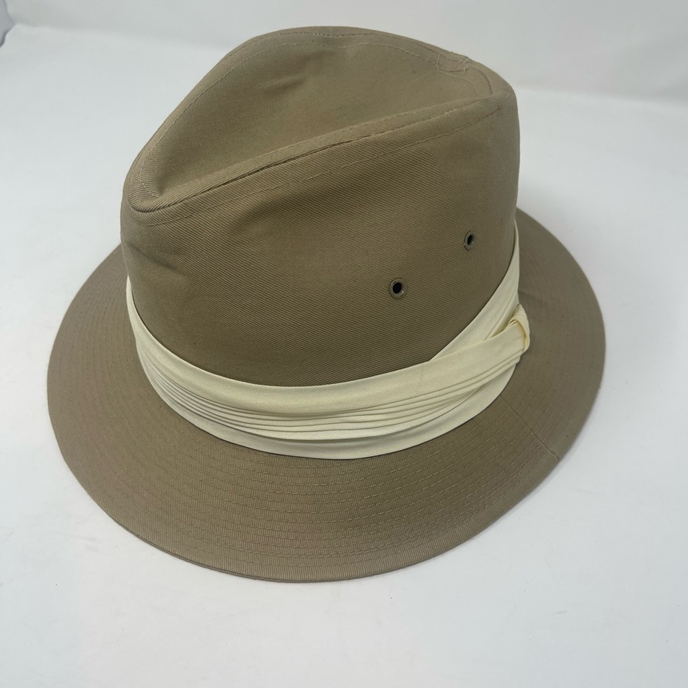 Borsalino tan fedora vintage size large